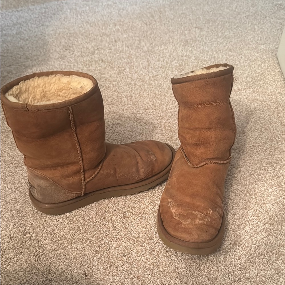 Brown Shearling-Lined Boots